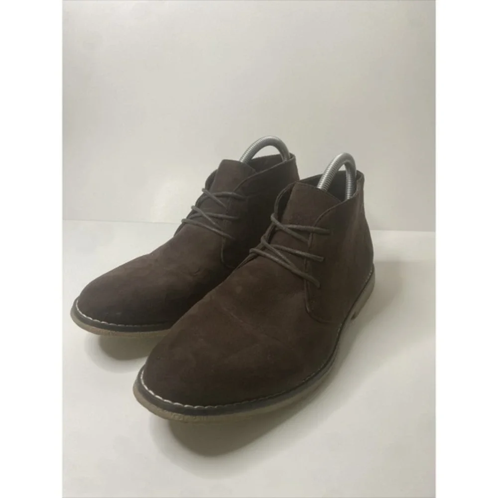 London Fog Men's Broadstreet Chukka Boot Brown Casual Walking 9M PG601M VERYGOOD